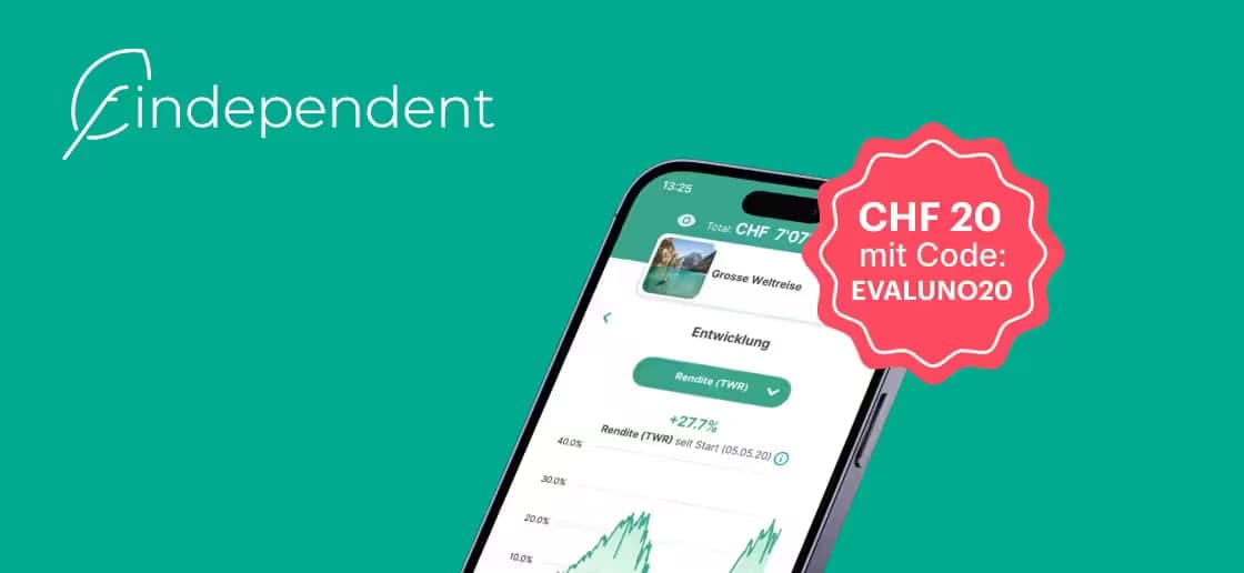 findependent Gutscheincode: CHF 20 Startguthaben Deal-Bild