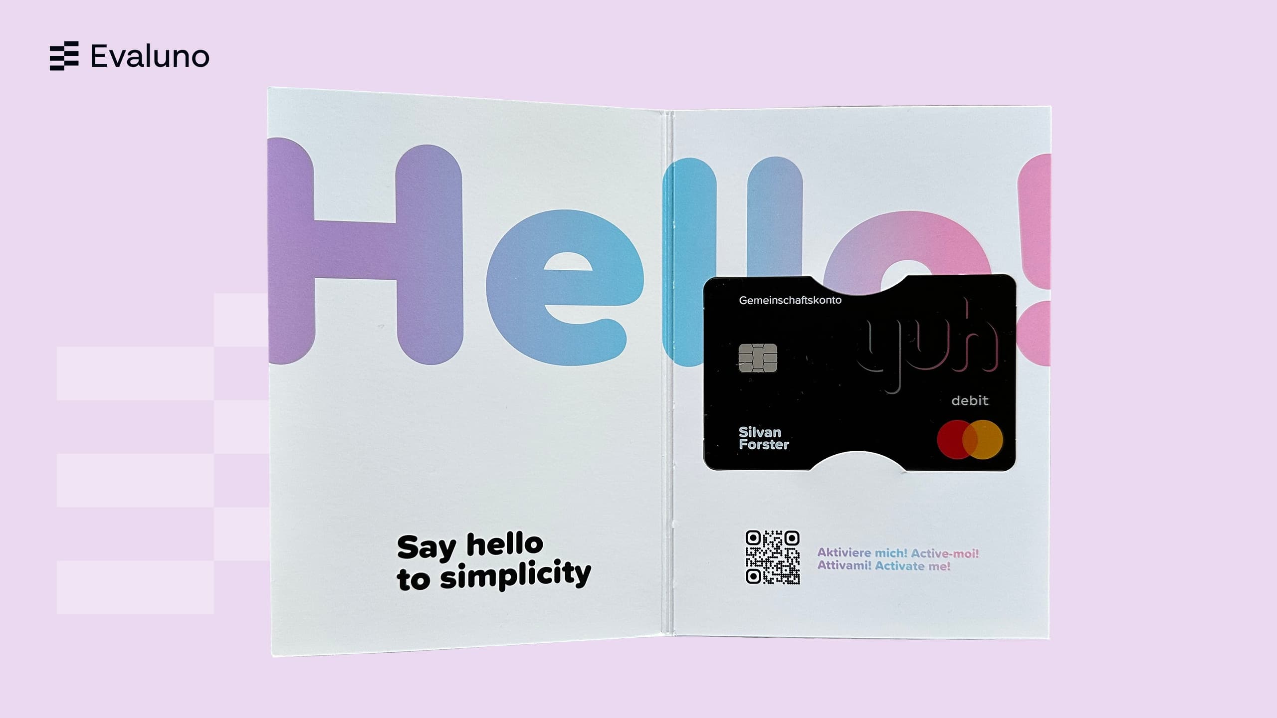 The physical card for the joint account can be ordered in the app.