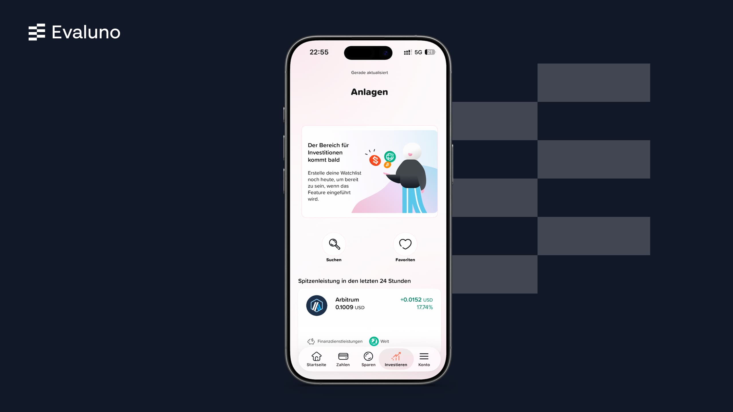 The investment area is still locked for the joint account. Yuh announces the feature in the app.