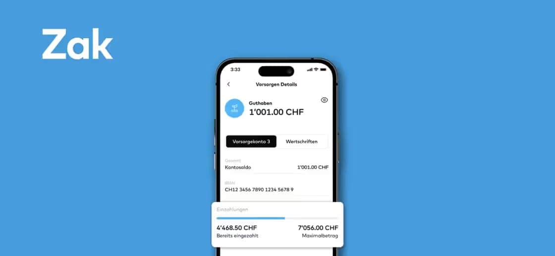 Zak (Bank Cler) Gutscheincode: CHF 50 Startguthaben Deal-Bild